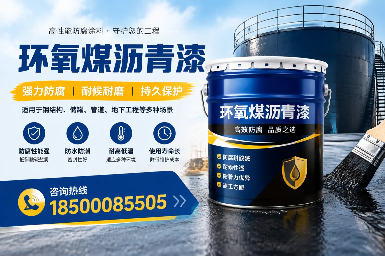 环氧煤沥青漆在工业中的应用，贵阳企业的选择